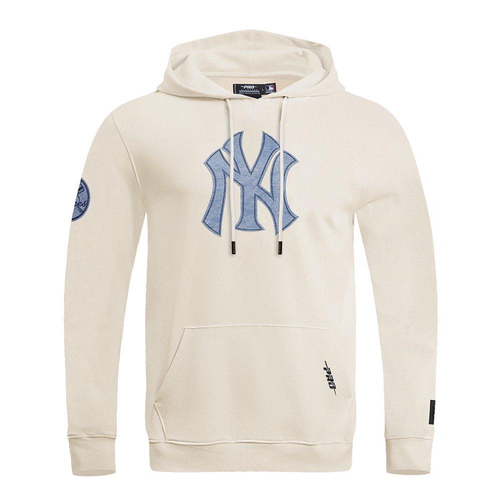 Pro Standard Men's MLB New York Yankees Varsity Blues Pullover Hoodie - Linen - LINEN  